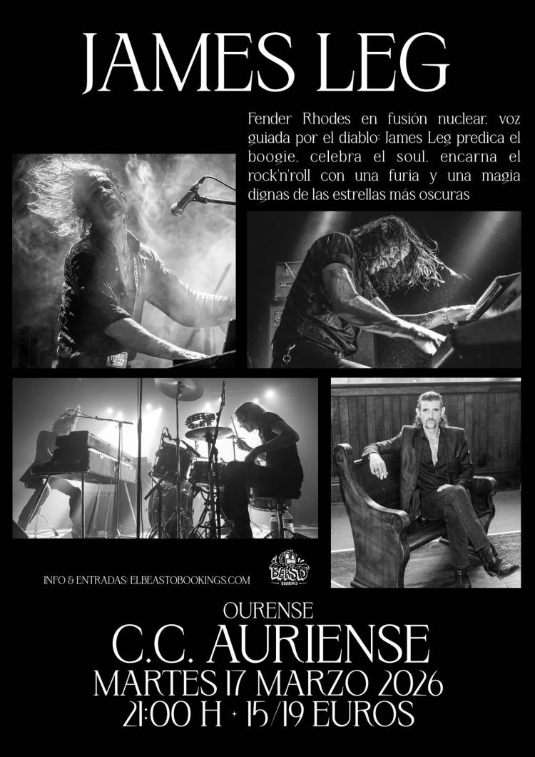 JAMES LEG ( American blues-soul-rock singer-songwriter ) en concerto no Auriense !!