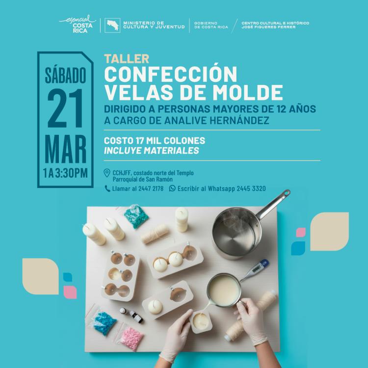 Taller: Confección de velas de molde