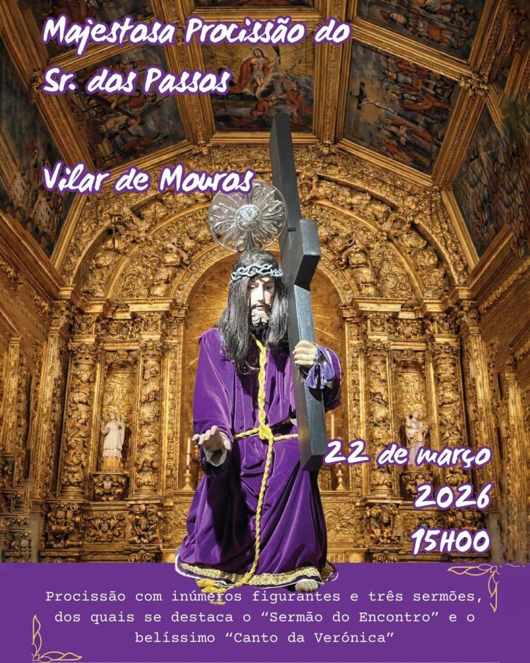 MAJESTOSA PROCISSÃO DO SENHOR DOS PASSOS - VILAR DE MOUROS