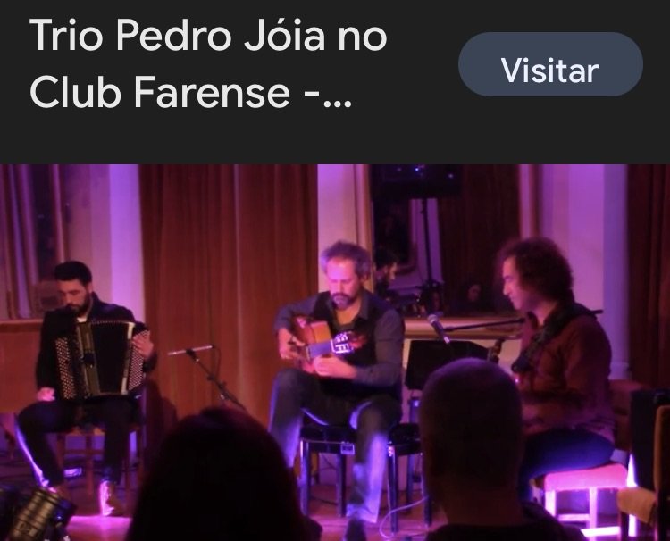 Trio Pedro Joia, João Frade e Norton Daiello