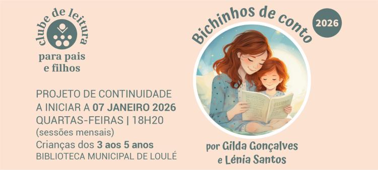 Clube de Leitura para Pais e Filhos “Bichinhos de Conto” (crianças dos 3 aos 5 anos)