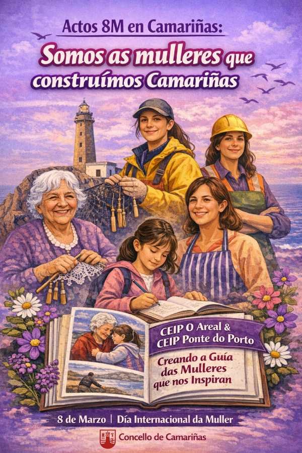 Actos 8M en Camariñas: Somos as mulleres que construímos Camariñas