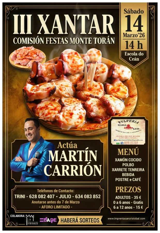 III Xantar da Comisión de Festas Monte Torán