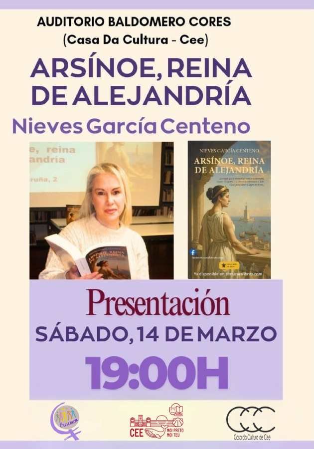 Presentación de “Arsínoe, reina de Alejandría” en Cee