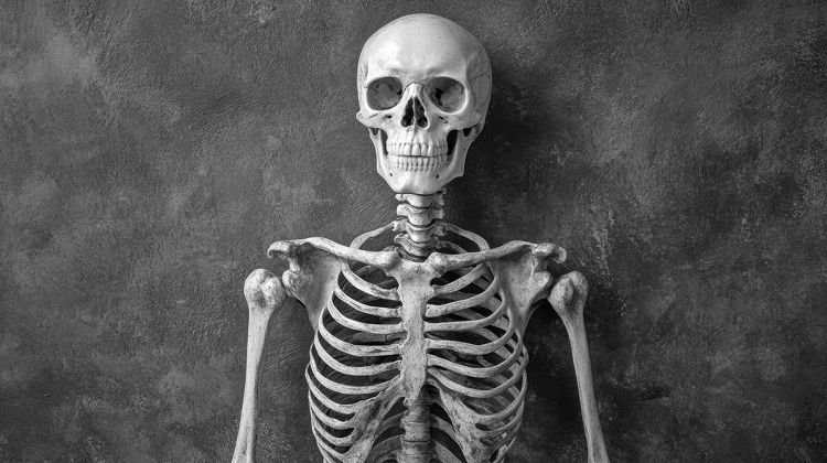 La mujer y el esqueleto