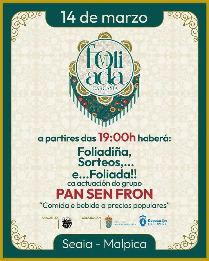 Foliada de Carcaxía 2026 en Seaia, Malpica