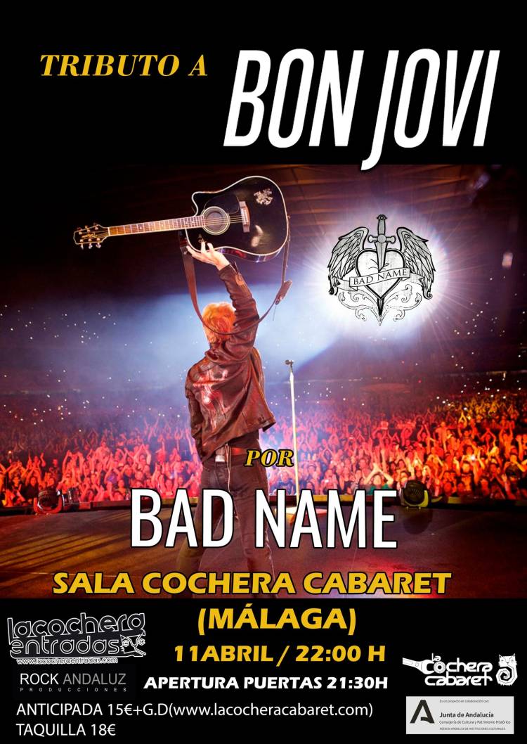Tributo a Bon Jovi en Málaga por Bad Name 