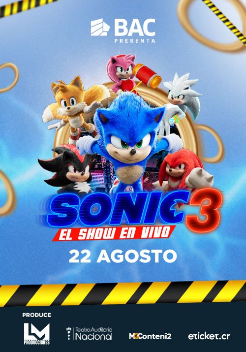 SONIC LA PELICULA EN VIVO - 11AM