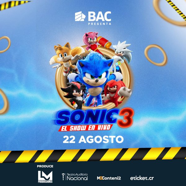 SONIC LA PELICULA EN VIVO - 11AM