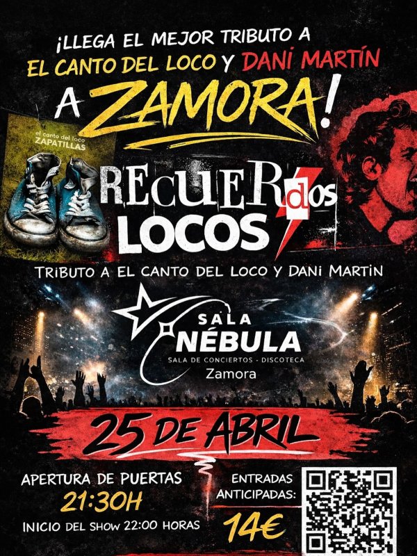 Tributo a El Canto del Loco en Zamora