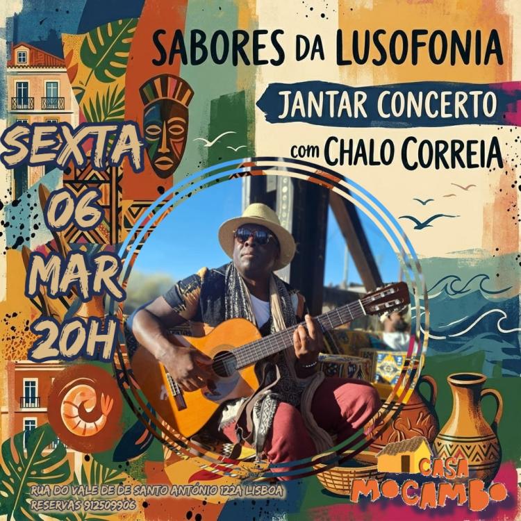 Jantar Sabores da Lusofonia com Chalo Correia