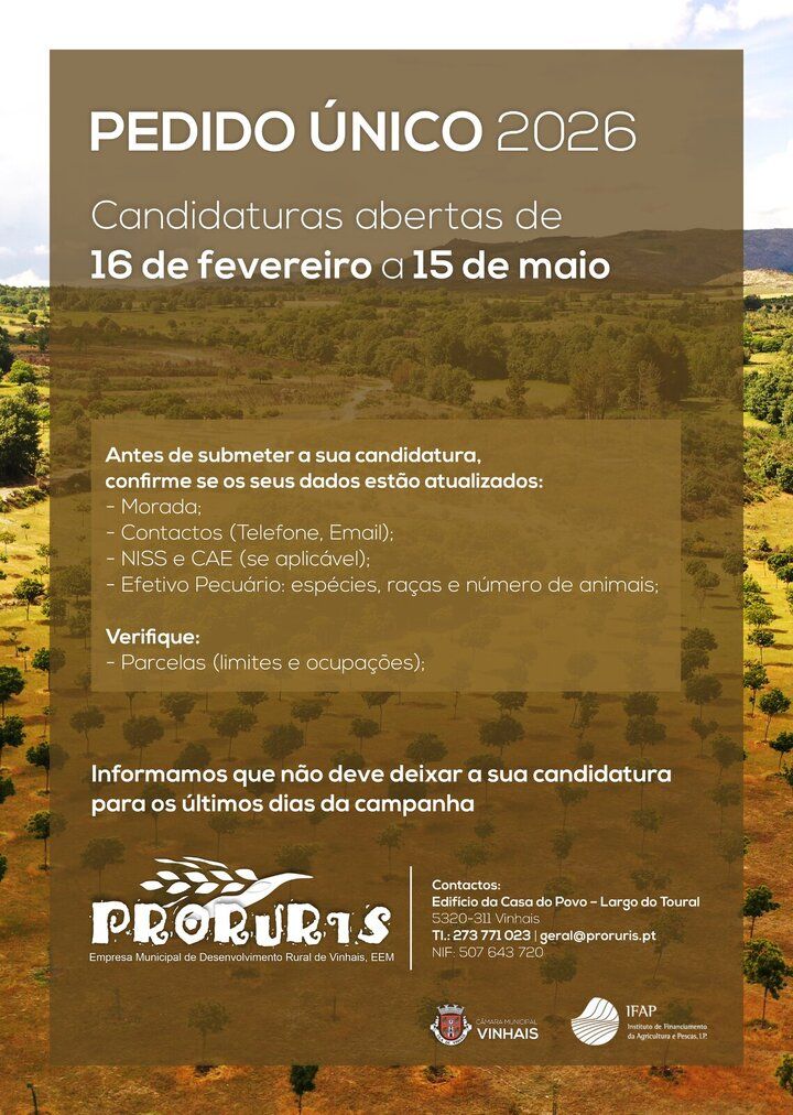 Candidaturas Pedido Único 2026