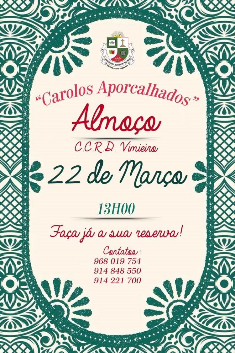 Almoço 'Carolos Aporcalhados' - CCRD Vimieiro