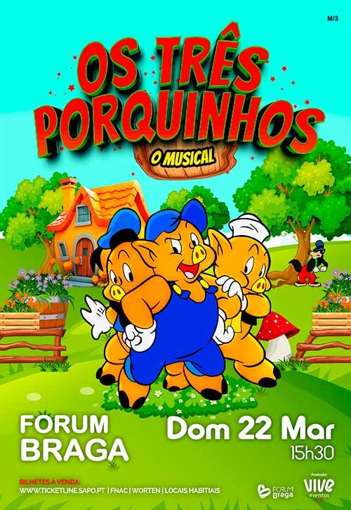 AO TRÊS PORQUINHOS O MUSICAL