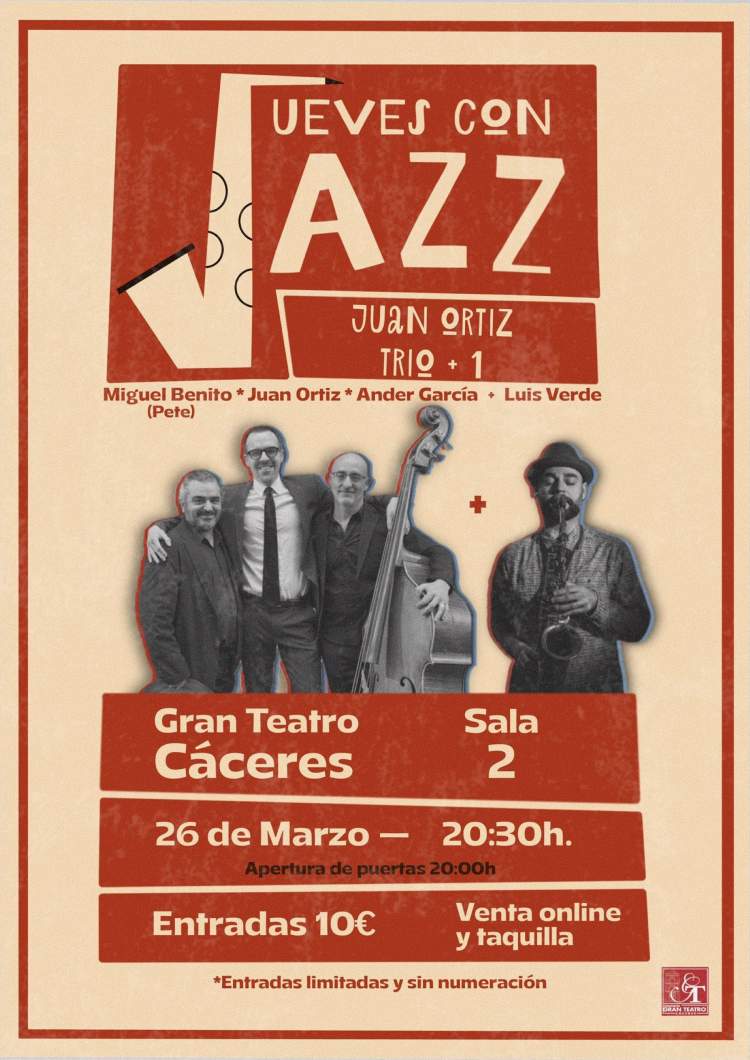 JUAN ORTIZ TRIO, JUEVES CON JAZZ