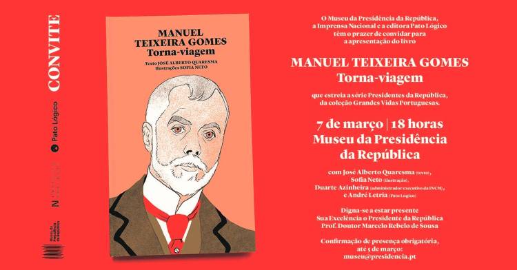 Lançamento do livro 'Manuel Teixeira Gomes - Torna-viagem'