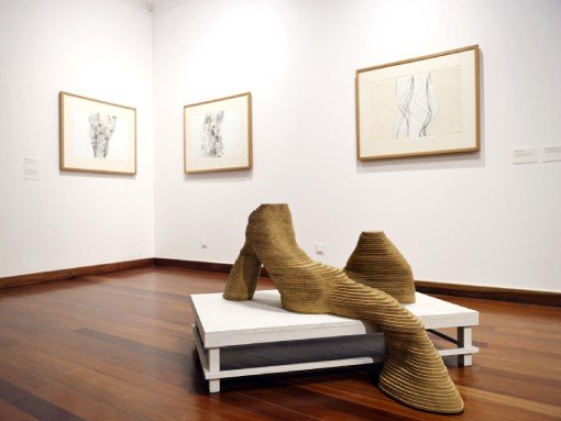 VISITA ORIENTADA À EXPOSIÇÃO “LINHA E MANCHA, CORPO E MÁQUINA”, por Rui Sanches