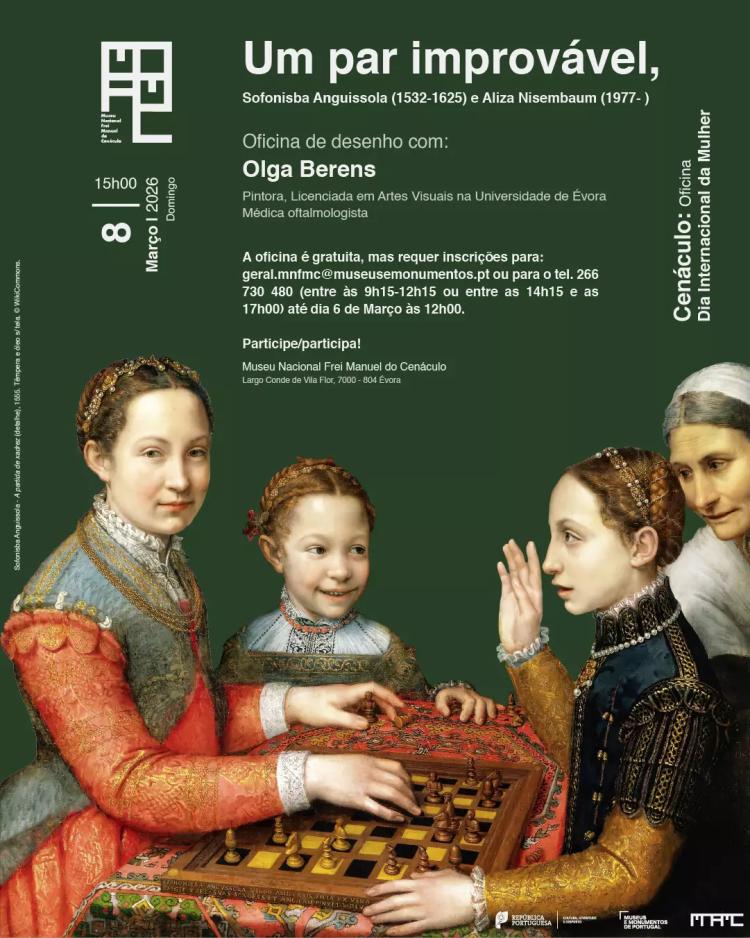 Cenáculo: Oficina | Um par improvável, Sofonisba Anguissola (1532-1625) e Aliza Nisembaum (1977- )