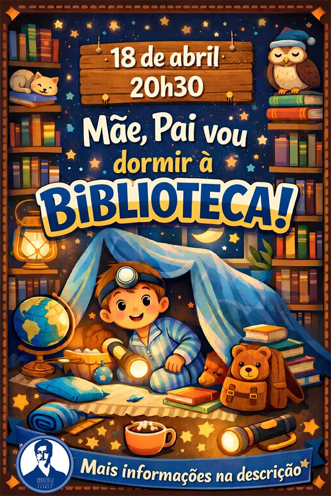 Mãe, Pai vou dormir à biblioteca!