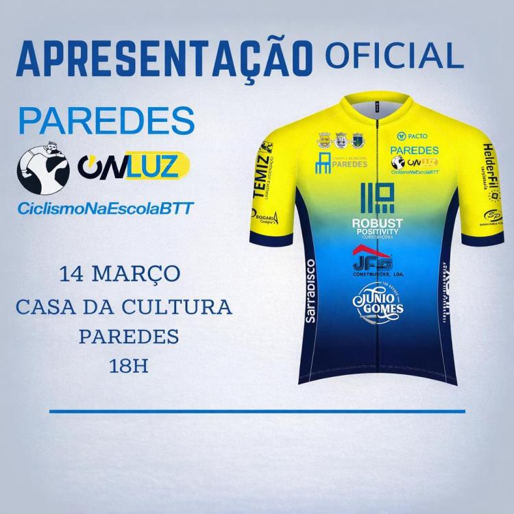 Apresentação da equipa Paredes Onluz CiclismonaEscolaBTT