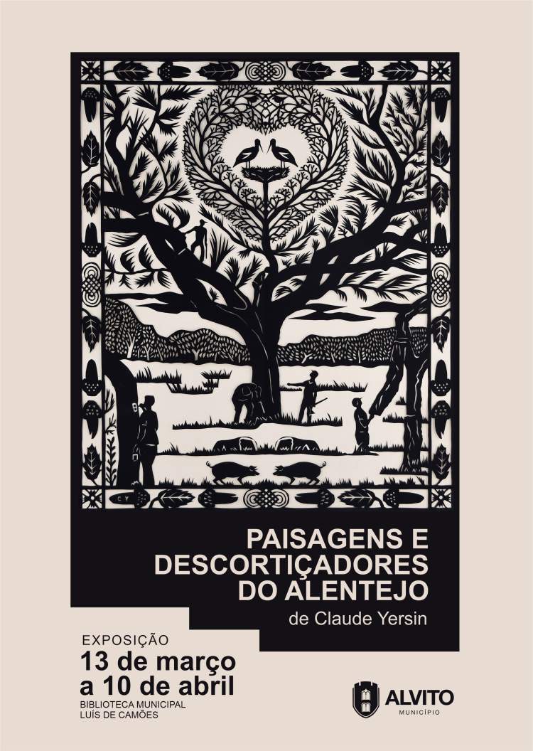 Paisagens e descortiçadores do Alentejo