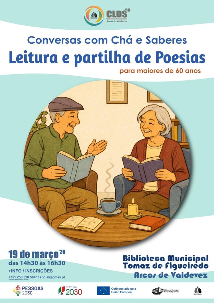 CONVERSAS COM CHÁ e SABER – Leitura e partilha de poesias
