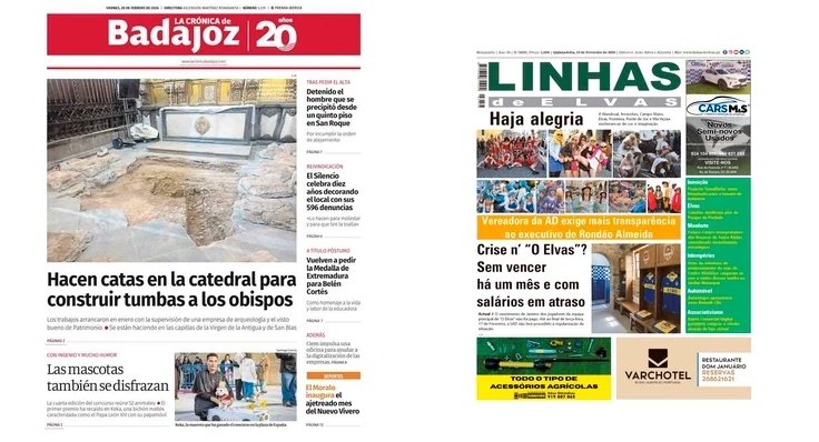 Foro sobre Periodismo Rayano - Linhas de Elvas y La Crónica de Badajoz.