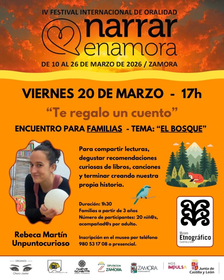 Encuentro para familias: Te regalo un cuento - Narrar enamora