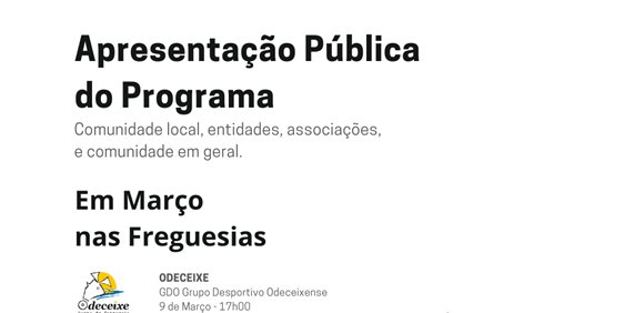 CONVITE • Apresentação do Projeto UMMA Aljezur (CLDS 5G)