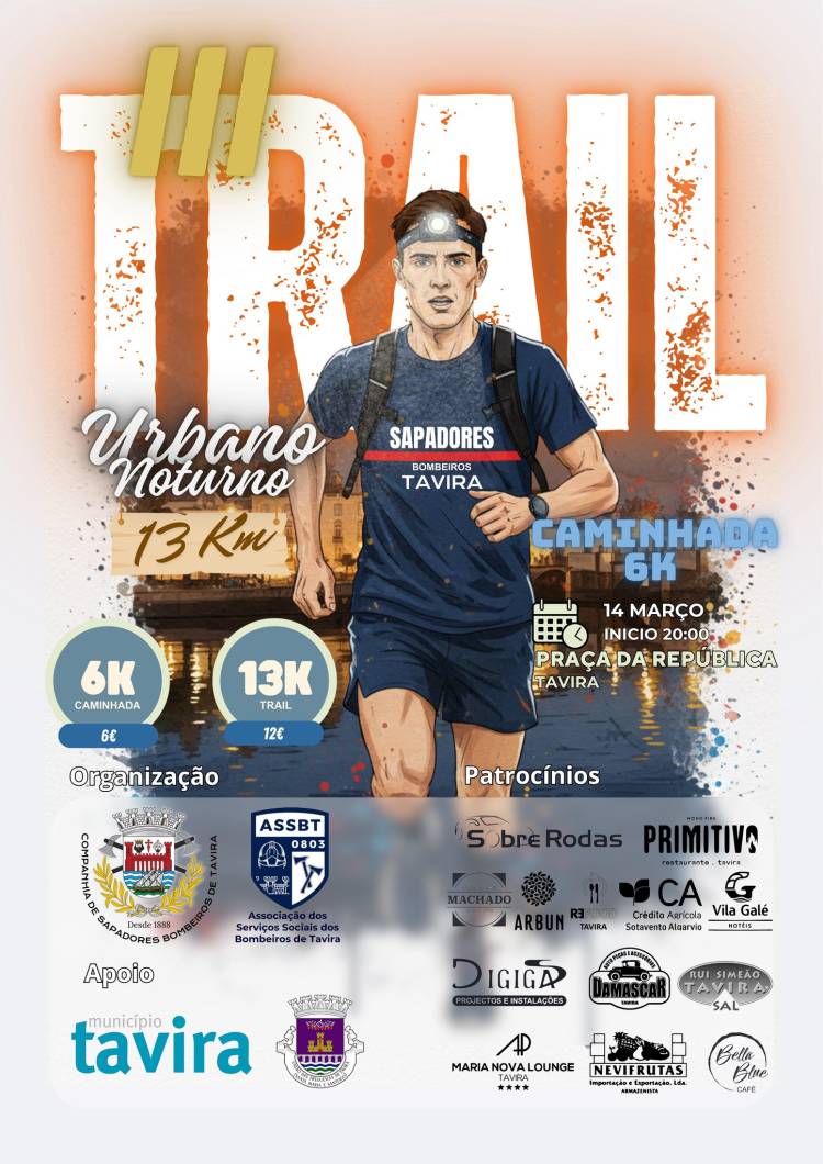 III Trail Urbano Dos Bombeiros De Tavira