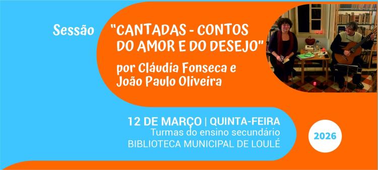 'Cantadas – Contos do amor e do desejo' por Cláudia Fonseca e João Paulo Oliveira