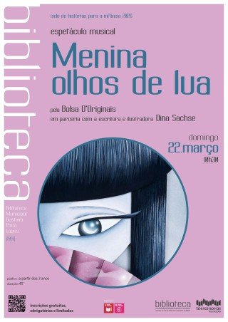 Ciclo de Histórias para Infância 2026 – Espetáculo musical «Menina olhos de lua»