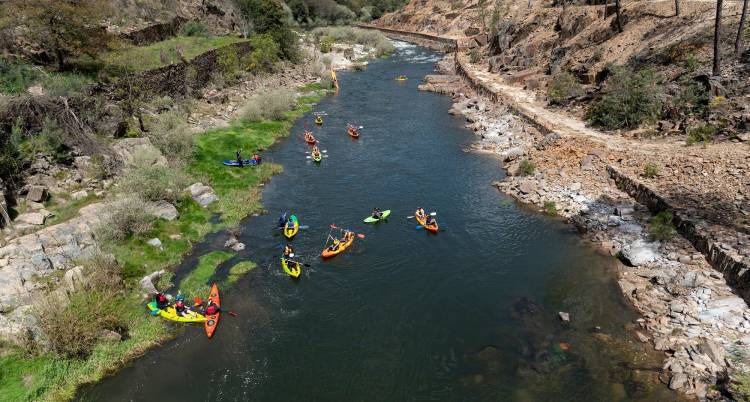 Travessia da Grande Rota do Zêzere em Kayak: Barco - Silvares