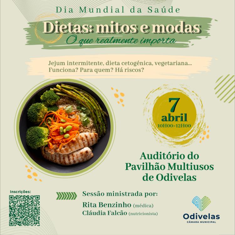 Inscrições | DIETAS: MITOS E MODAS. O QUE REALMENTE IMPORTA | Sessão informativa