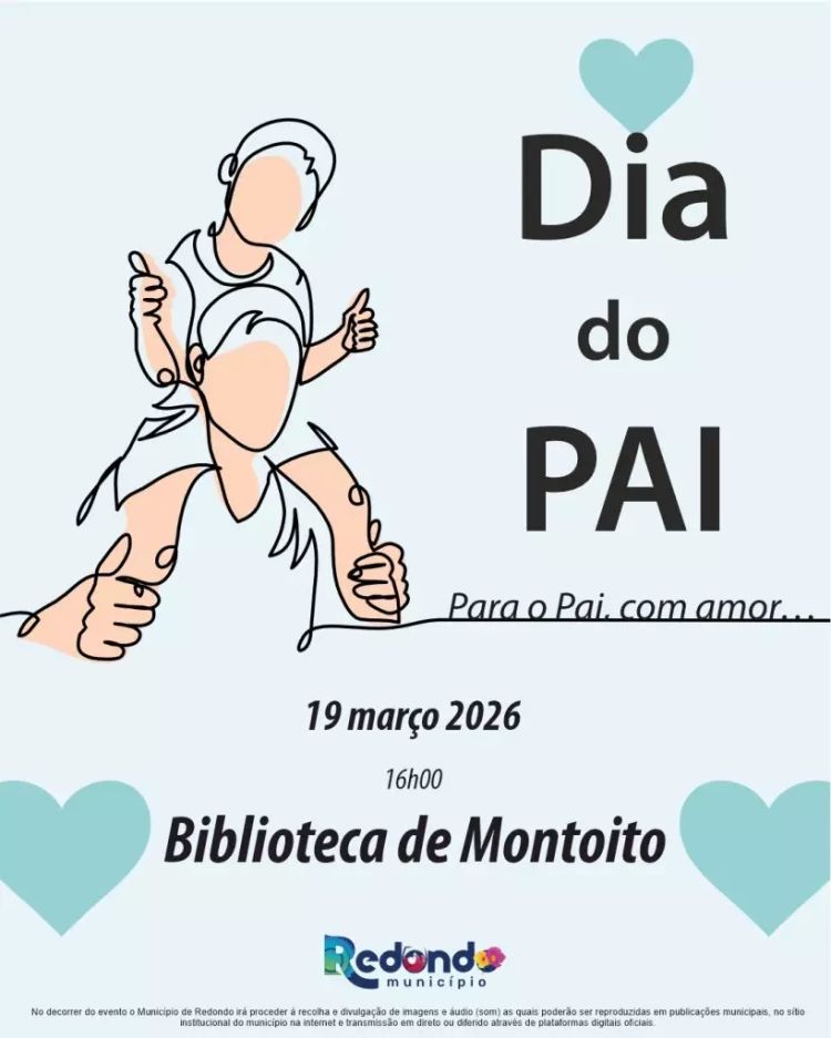 Dia do Pai | 19 de março | 16h00 | Biblioteca de Montoito