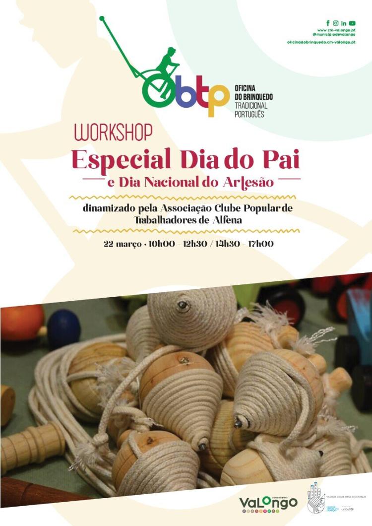 Oficina especial 'Mãos que criam, mãos que ensinam' para celebrar o Dia do Pai e Dia Nacional do Artesão