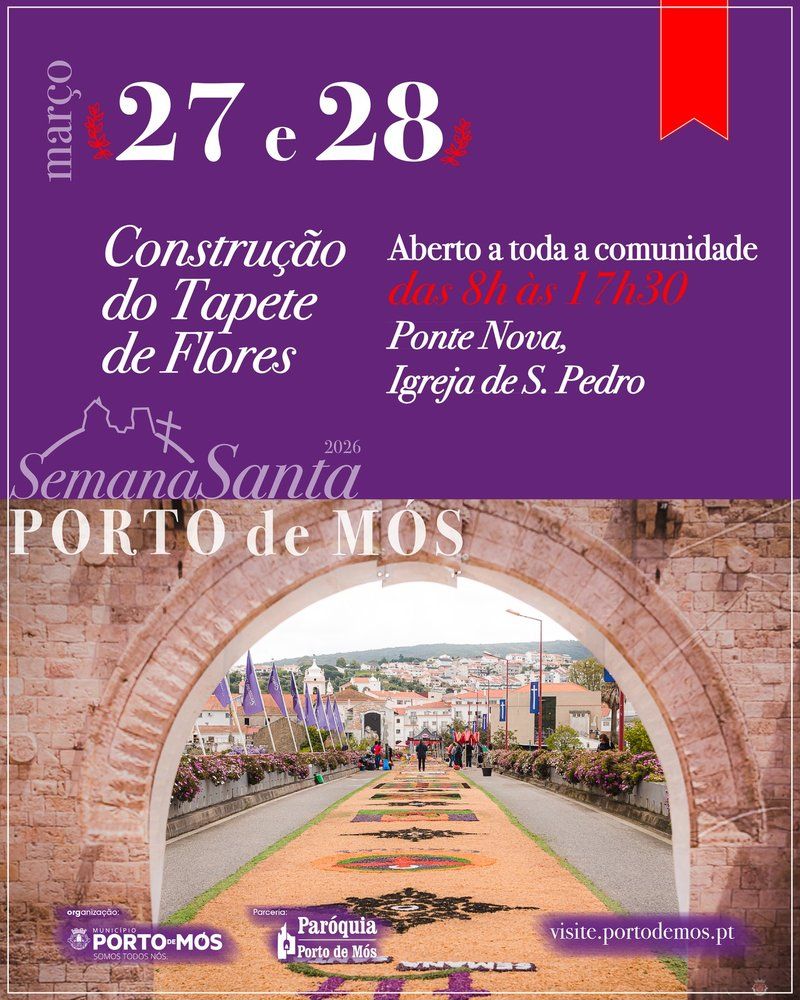 Construção do Tapete de Flores - Semana Santa de Porto de Mós