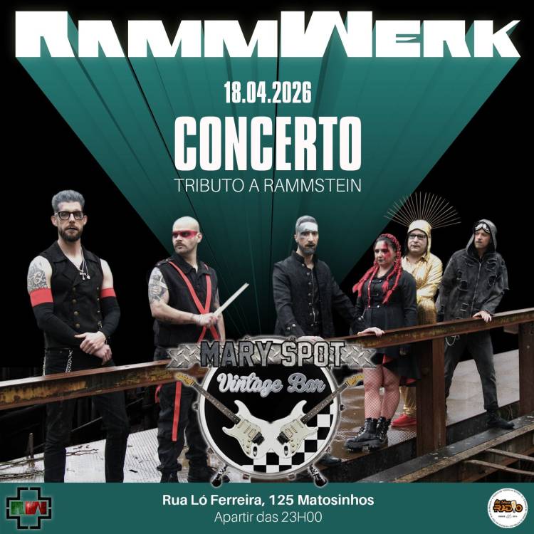 RAMMSTEIN TRIBUTO - RAMMWERK - MARY SPOT VINTAGE BAR - MATOSINHOS