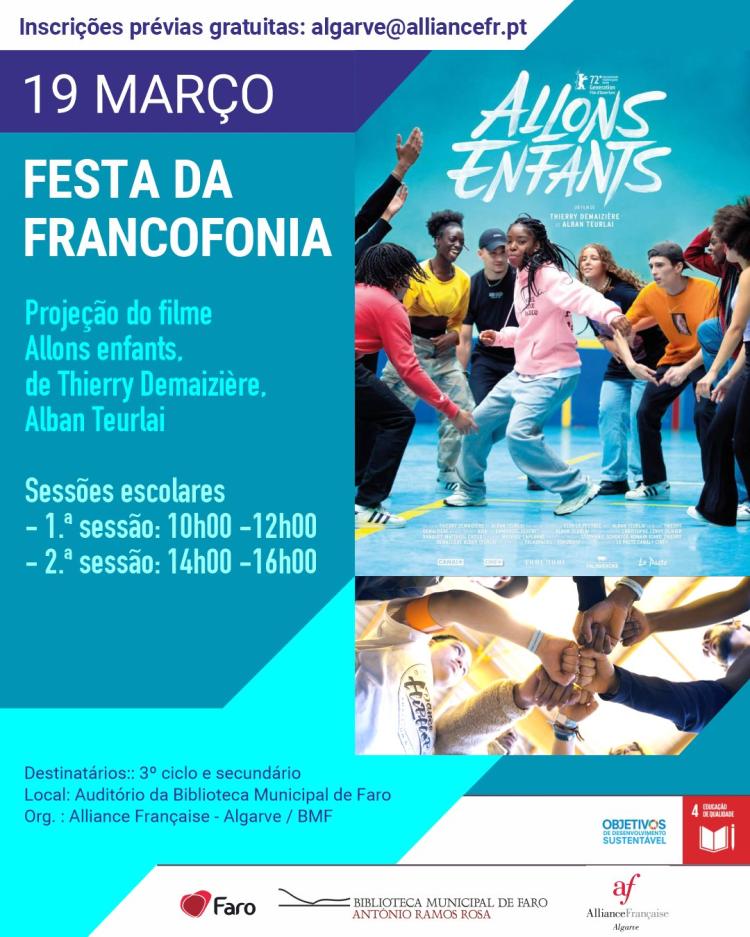 Festa da Francofonia - Projeção do filme 'Allons Enfants'