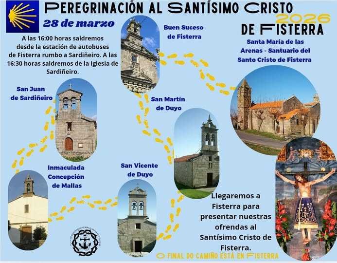 Peregrinación ao Santísimo Cristo de Fisterra