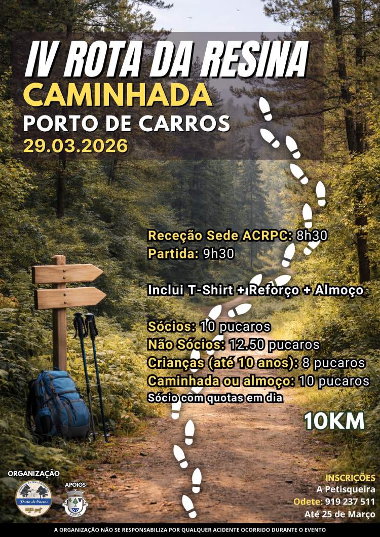 Caminhada 'IV Rota da Resina'