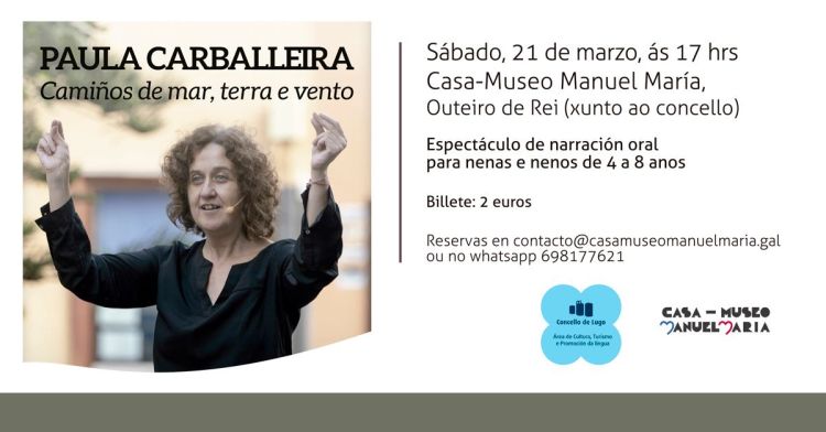 Paula Carballeira con 'Camiños de mar, terra e vento'