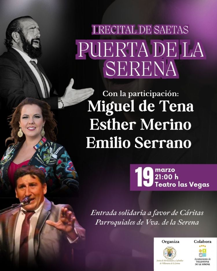 I Recital de Saetas 'Puerta Serena' Junta de Cofradías
