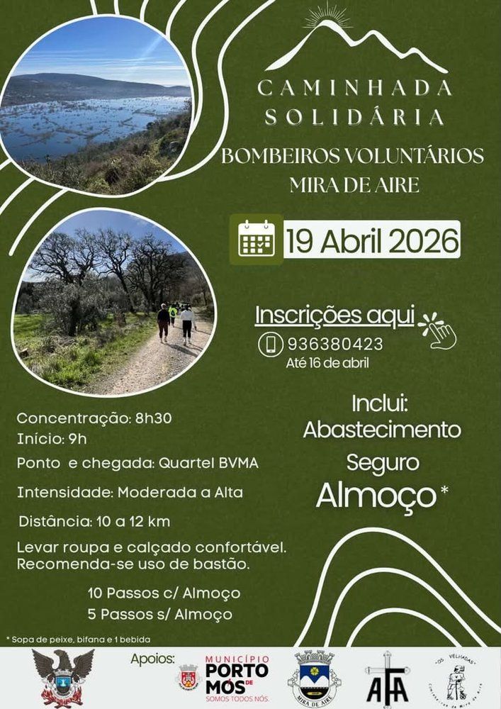 Caminhada Solidária - Bombeiros Voluntários de Mira de Aire