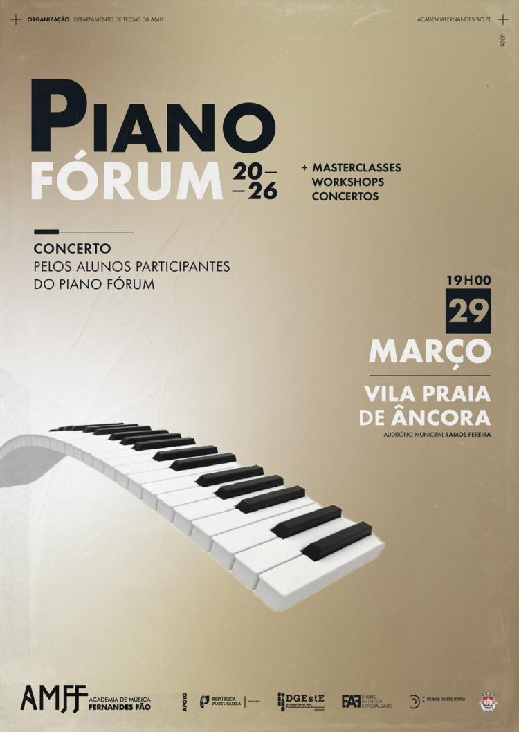 Piano Fórum - Concerto pelos alunos participantes do Piano Fórum