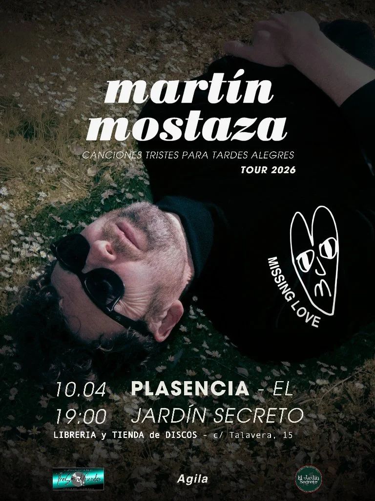 MARTÍN MOSTAZA (Fermín Solís) en EL JARDÍN SECRETO; 10 abr 2026, 19:00