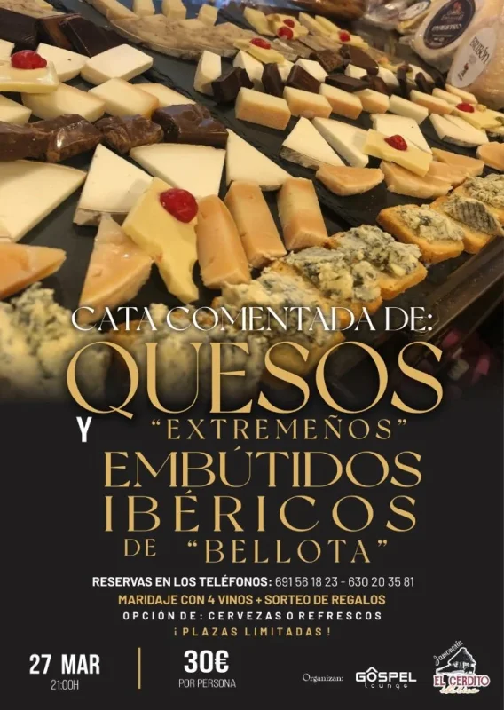 Cata de Quesos y Embutidos Ibéricos