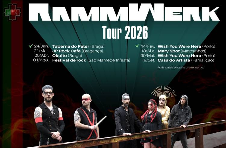Concerto Rammwerk Tributo rammstein JP Rock Bragança 