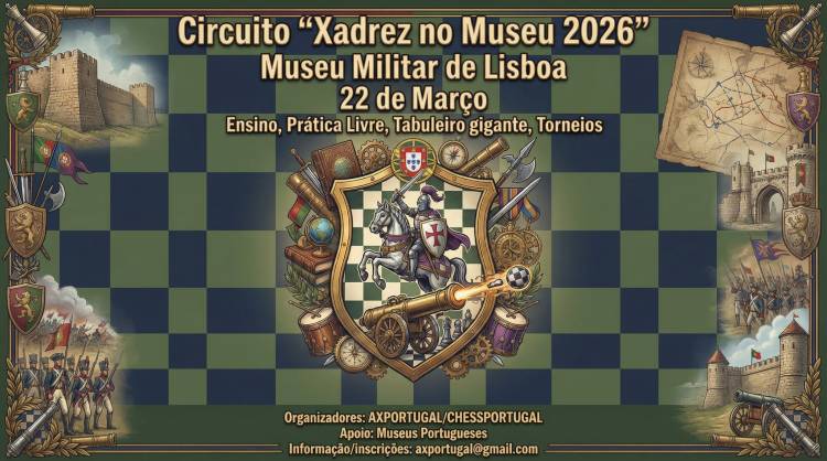 Circuito Xadrez no Museu 2026 - Museu Militar de Lisboa