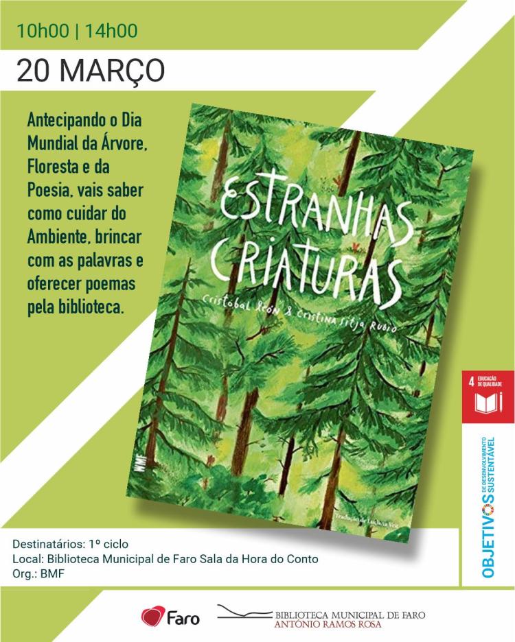 Hora do Conto -  Antecipando o Dia Mundial da Árvore, Floresta e da Poesia